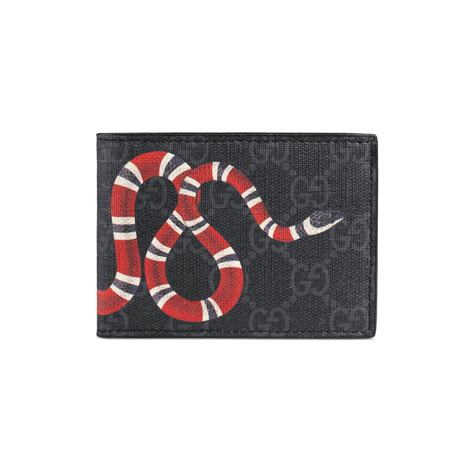 gucci wallet with snake on it|Gucci snake wallet men's.